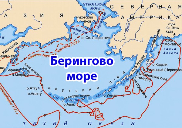 Где находится берингово море