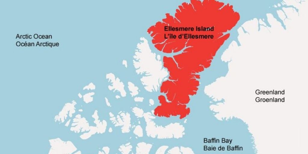 Канадский арктический архипелаг на карте северной. Остров Элсмир на карте. Элсмир на карте Северной Америки. Остров канадский Арктический архипелаг на карте.