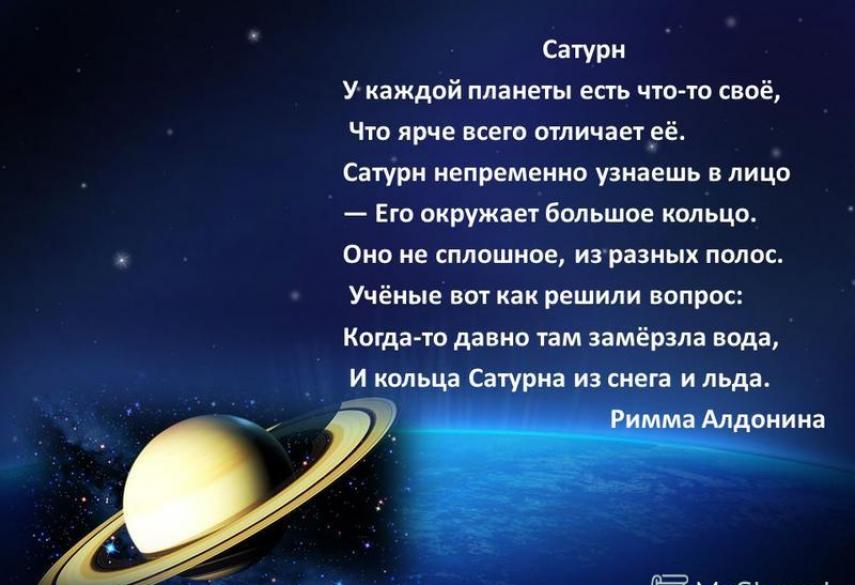 Стихи поэтов о космосе