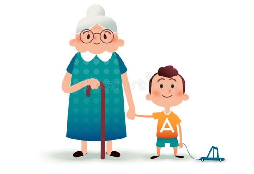 Навещать бабушку на английском. Бабушка и внук. Бабушка рисунок. Бабушка с ребенком. Бабушка с внуками рисунок.